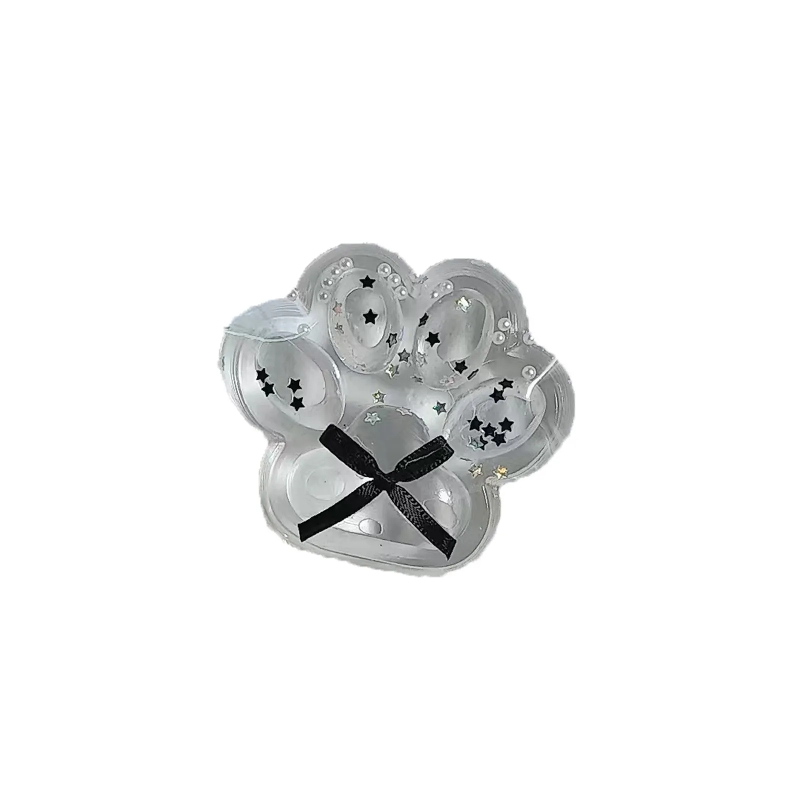 1pc スクイーズ透明猫爪スクイーズおもちゃ子供大人ソフトピンチポップフィジェットおもちゃかわいい透明大型猫足フワフワおもちゃ