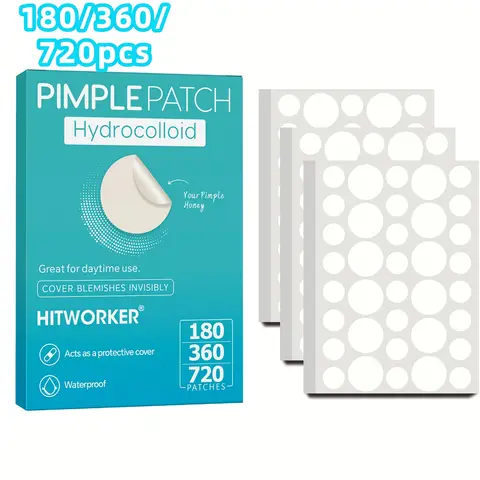 180/360/720 patchs invisibles pour couvrir les imperfections, autocollants hydrocolloïdes pour les taches du visage, points de soin du visage faciles à utiliser au quotidien
