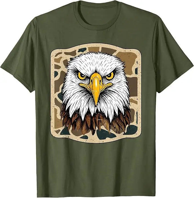 Eagles Camo Football Game Day Schul-Maskottchen Team Spirit T-Shirt Y2k Schul-Football-Team Spirit Kleidung Weiches Baumwoll-Grafik-T-Shirt – Detail 15