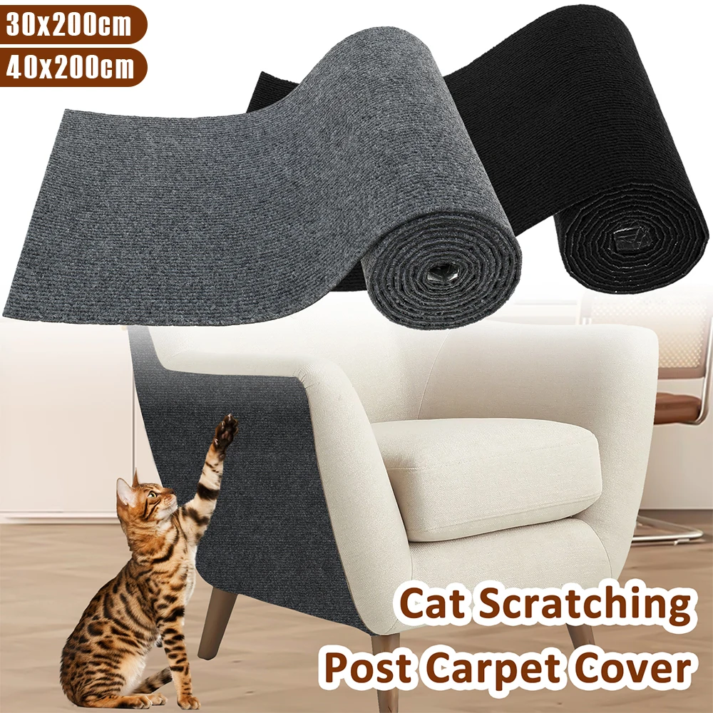 Anti-Katzenkratzer, Möbelschutz, Filz, Katzenteppichschutz, DIY, zuschneidbar, selbstklebende Katzenkratzmatte für Sofa, Tür, Wand