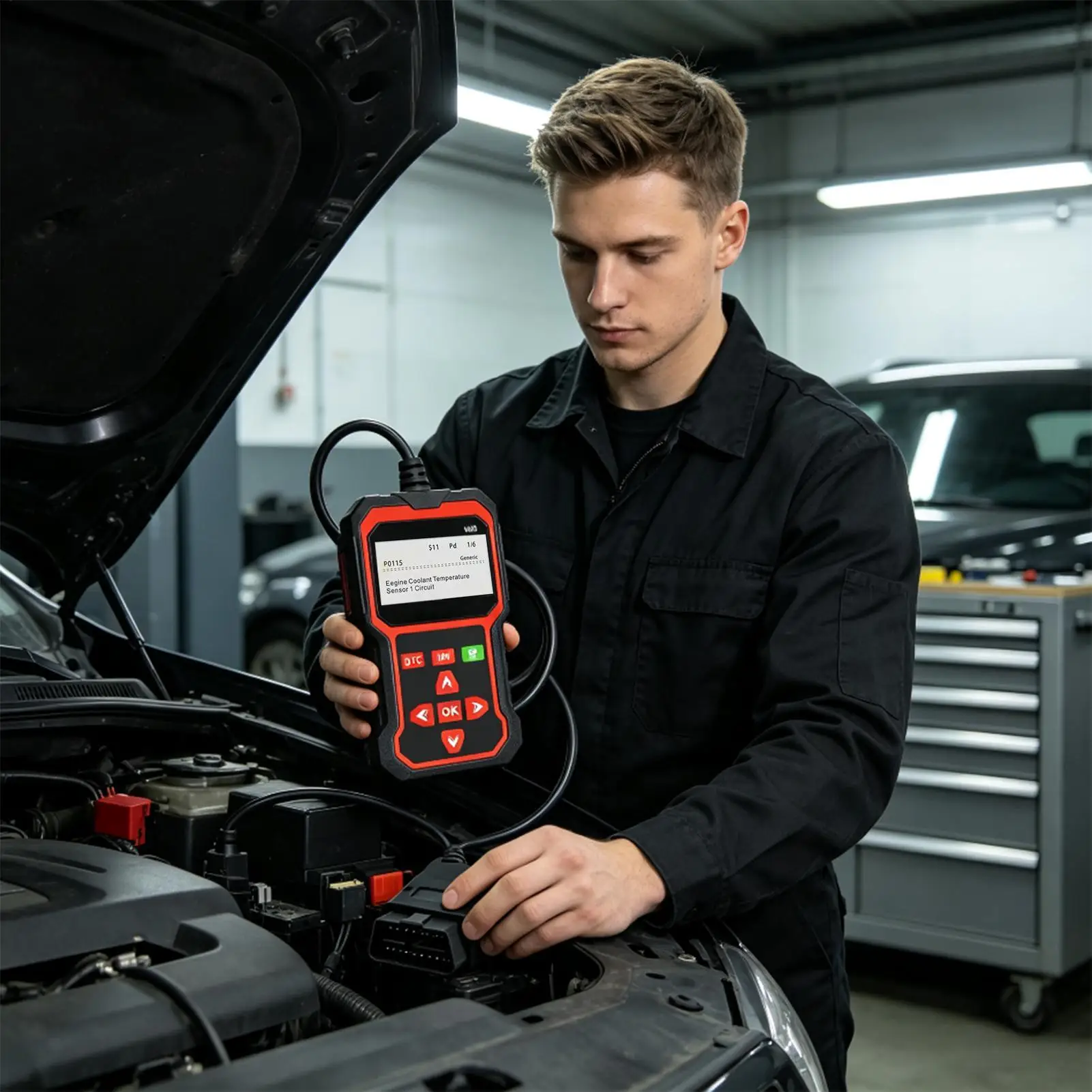 OBD2 Scanner Diagnostic Tool OBD-II Scanner Engine Fault Data Record Car Computer Diagnostic Reader for SUVs Sedans Commutes