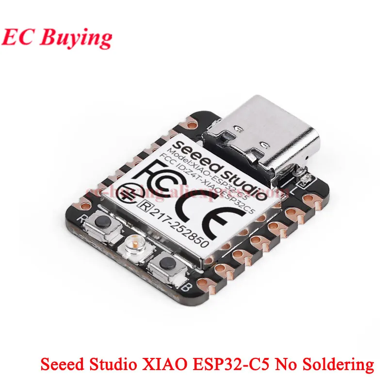 5Pcs/1pc Seeed Studio XIAO-ESP32-C5 2.4GHz 5GHz Dual Band Wi-Fi 6 Ble 5 IEEE Zigbee Thread RISC-V IOT Development Board Module