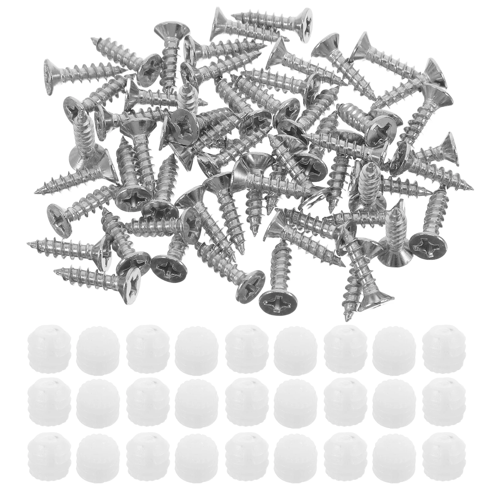 

200 Pcs Embedded Screws Cabinet Hinge Repair Door Dowel Inserts Hinges Nut Dowels for