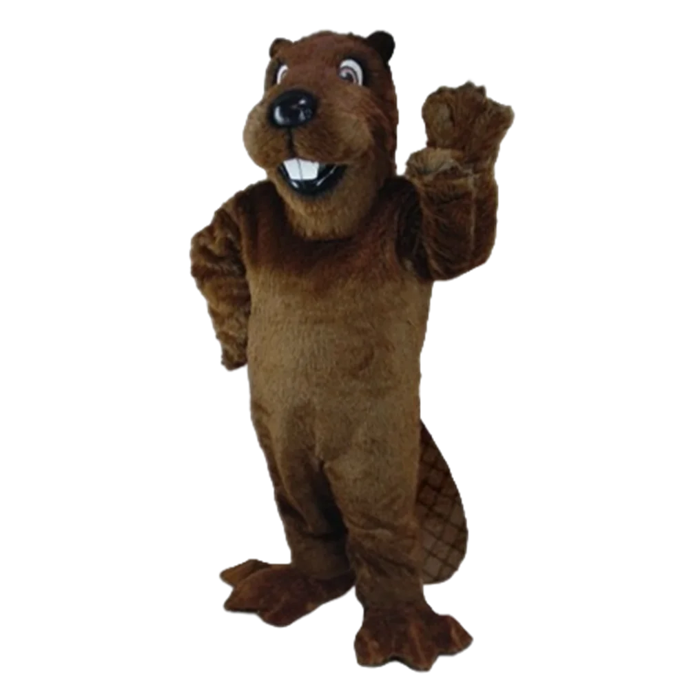 Forest Animal Mascot Barney Beaver Mascot Costume Adult Size Cartoon Character Carnival Party Outfit Suit Fancy Dress SW852