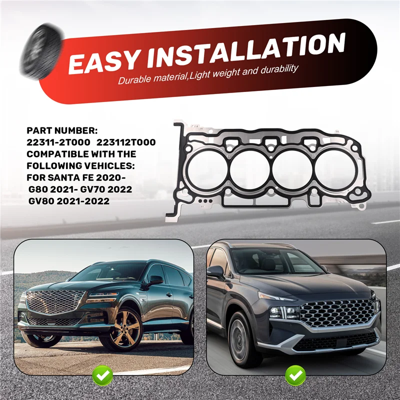 

Discount-22311-2T000 Car Cylinder Cover Gasket For Hyundai Santa Fe Genesis G80 GV70 GV80 2020- 223112T000