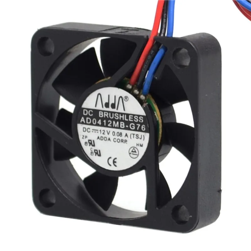 

1pcs for ADDA AD0412MB-G76 4010 4cm 40mm DC12V 0.08A ultra silent cooling fan uble ball bearing