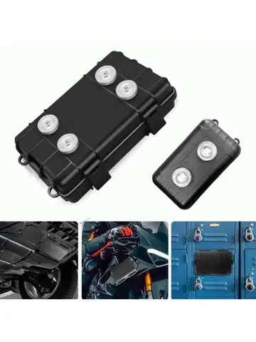 Upgraded Car Bottom Hidden Magnetic Key Box Waterproof Multi-function Key Storage Box Accessories Storage GPS Locator
