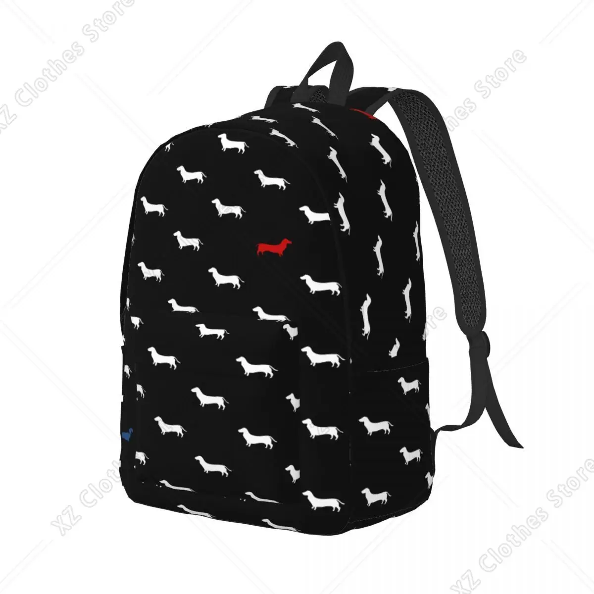 Dachshund Pattern for Teens Student School  Doxie Dog Lover Daypack Middle High College Travel