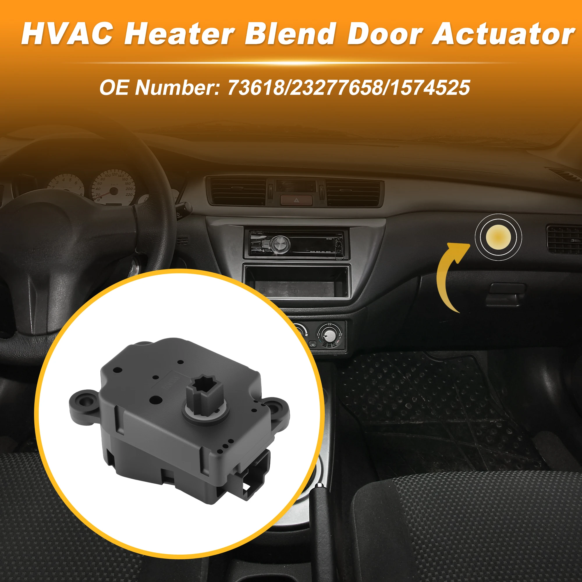 

Привод заслонки смешивания воздуха UXCELL HVAC для Chevrolet Colorado 2015-2022, номер детали 23277658