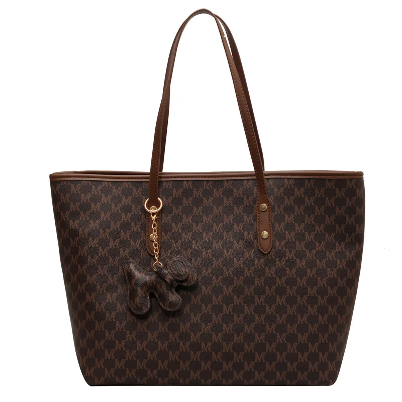New Big Bag Trend Light Luxury Women\'s Bag Large Capacity Commuter All Shoulder Bag Hand Carry a Tote Bag