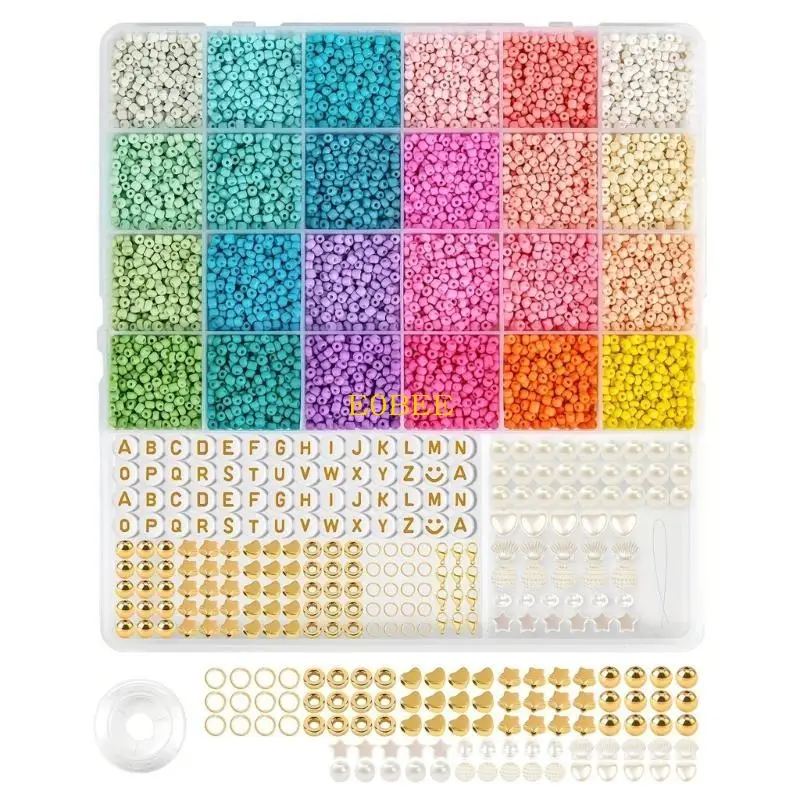 

E0BE 3mm Loose Spacer Beads with Hole for DIYs Craft Bracelet Necklace Jewelry Making