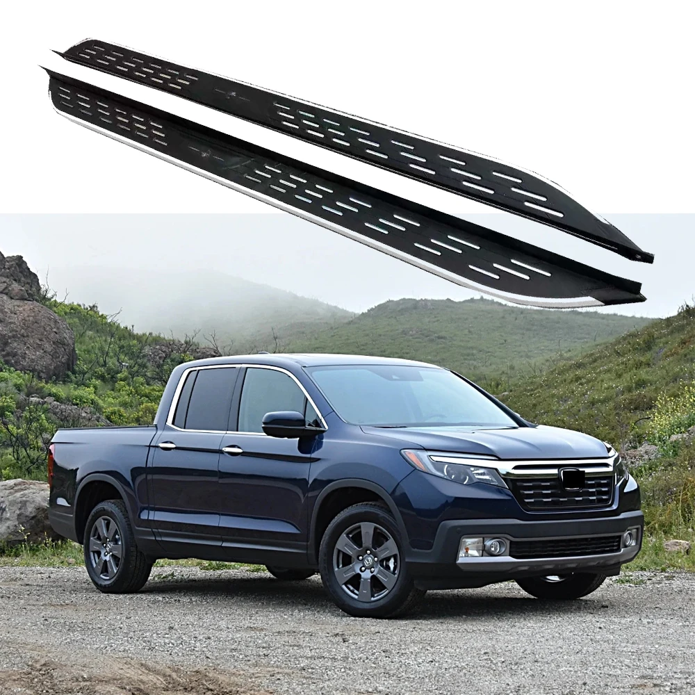 2PCS Side Step fits for Honda Ridgeline 2017 2018 2019 2020 2021 2022 2023 2024 Running Board Nerf Bars Stairs Aluminium Pedal