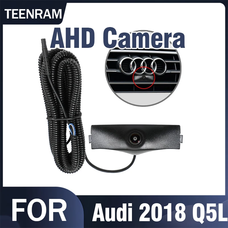 

TEENRAM for Audi 2018 Q5L AHD 1080P Vehicle Front View Car Camera Night Vision Waterproof 150° Lens Parking Monitoring System