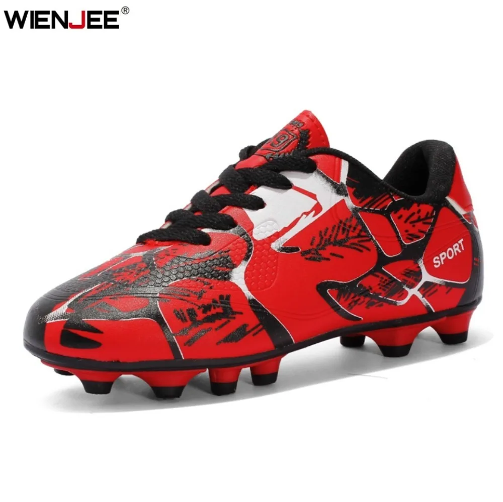 

New Men Soccer Shoes Kids Cleats Grass Adult Professional Football Boots Ultralight Non-Slip Boys Training Shoes