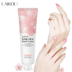 LAIKOU Sakura Hand Cream Moisturizing Anti-chapping Repair Soften Skin Whitening Hand Cream Winter Anti-crack Skin Care