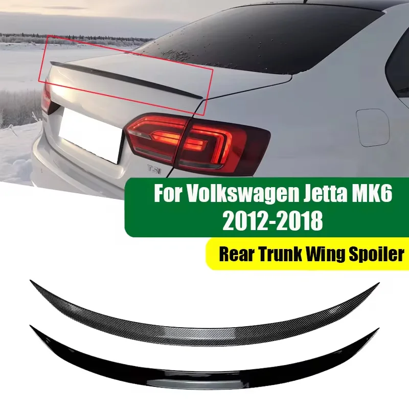 Car Rear Trunk Spoiler Wing for Volkswagen Jetta Sedan MK6 2011-2018 VW Accessories Enhanced Aerodynamics Stylish Look