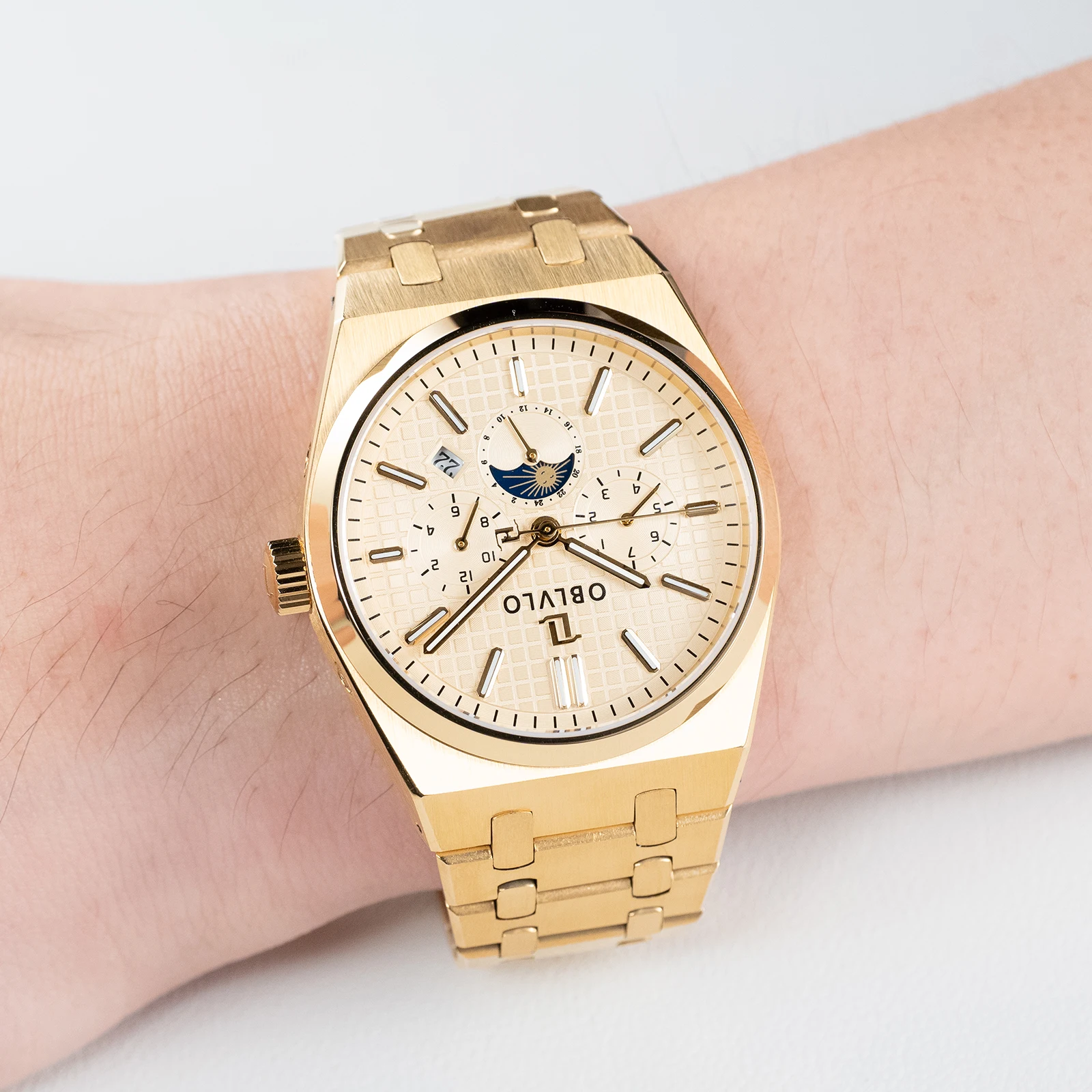 ساعات ميكانيكية للرجال من OBLVLO، ساعات ميكانيكية أوتوماتيكية، ساعات رجالية جديدة ومبتكرة، ساعات رجالية، فريدة من نوعها