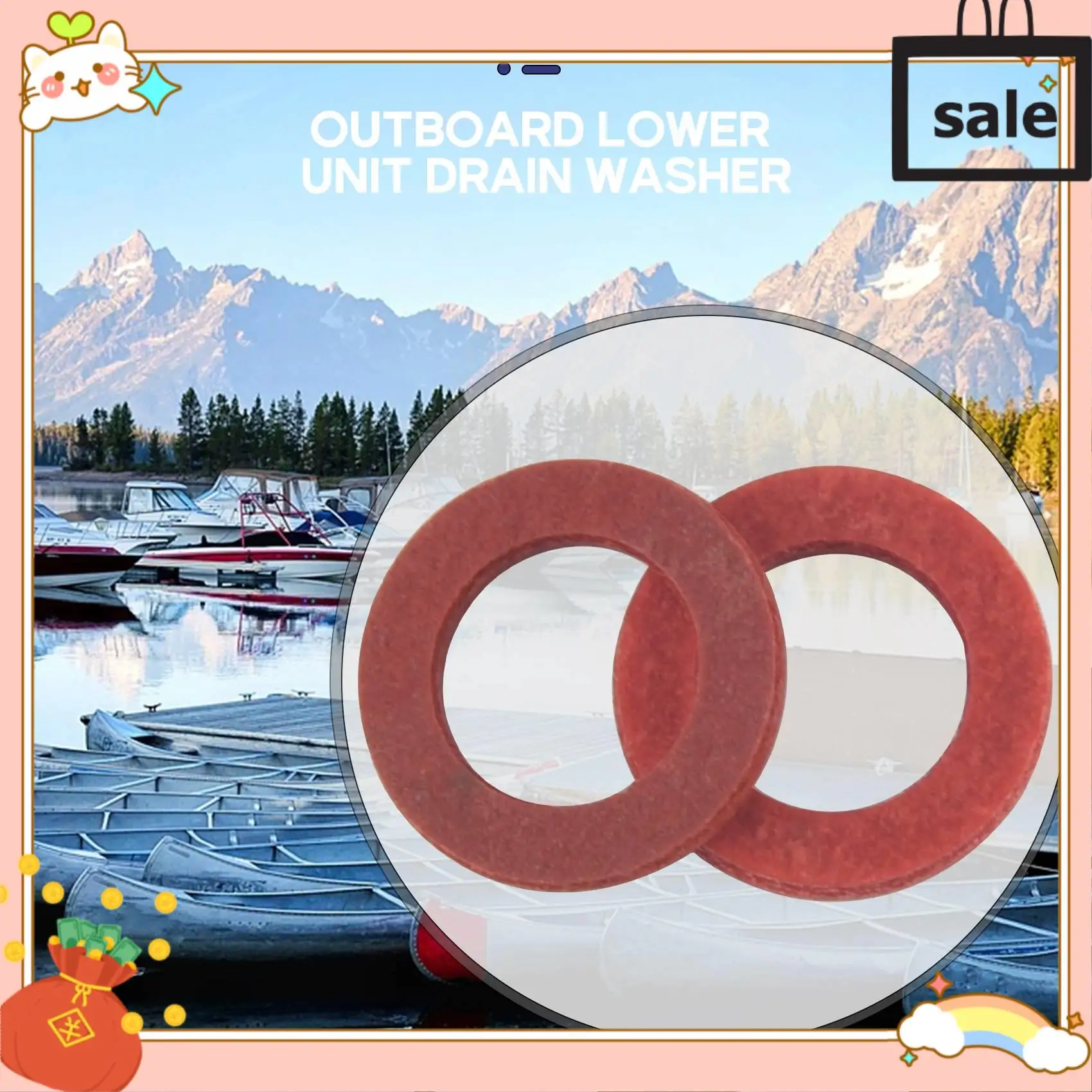 

NEW-Outboard Lower Unit Oil Drain Gasket (20Pcs) Replaces 90430-08021-00 For Yamaha Most 4-Stroke Models Crush Washer Seals