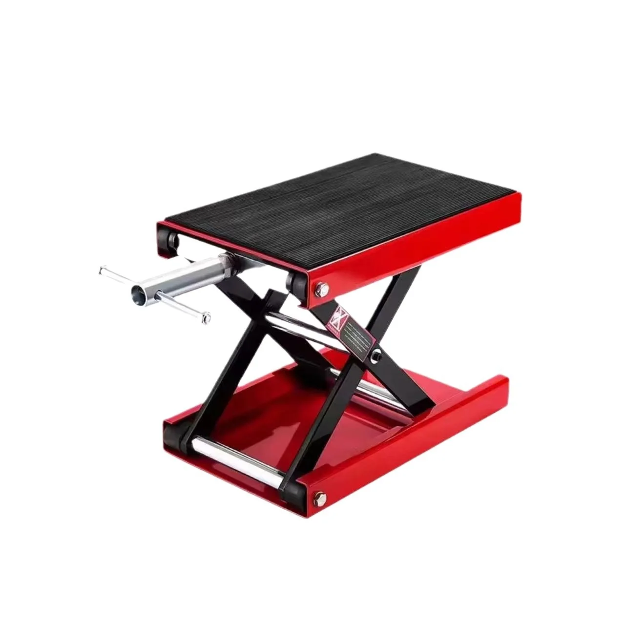 Adjustable Hydraulic Motorcycle Lift Stand - Scissor Design Repair Table for Motorbike Maintenance, Heavy-Duty Frame