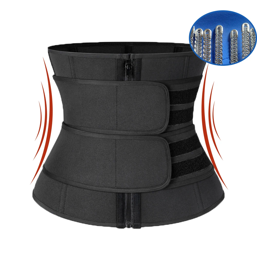 

Women Slimming Body Shaper Waist Trainer Cincher Corset for Weight Loss Trimmer Belt Fat Burning Sport Girdle Modeling Straps