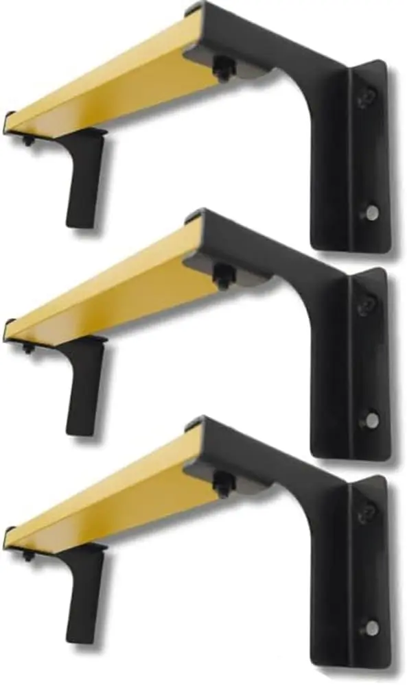 3-stufige Fenster-Wandleiter – 4 cm breit, 10 cm Abstand, 31 cm – 1 mm starkes Eisen, wandmontiert, wetterfest – robust