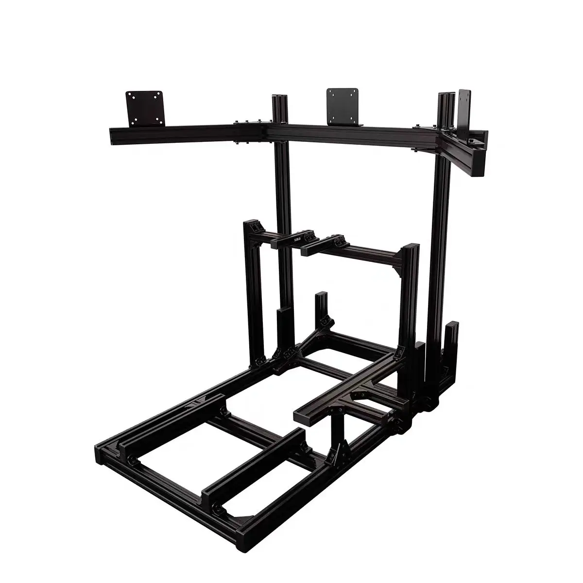 Basic Sim Racing Cockpits Rig Single Triple Monitor Stand for Primary Training Aluminum Extrusion Profiles T5 Industrial