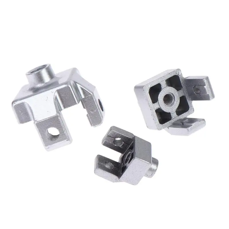 M8 M10 M12 2020 3030 4040 4545 Caster Foot Wheel Cup Connection Block Fixing Block Aluminum Profile Foot End Connection Block