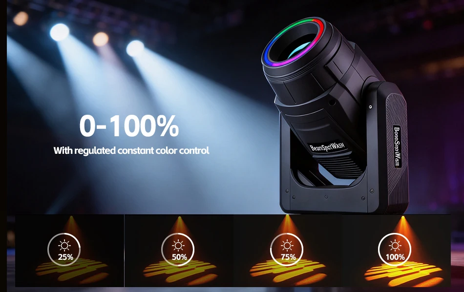 Aicpose 300W LED 3in1 BSW Moving Head Bühnenlicht Professionelles Beam-Spot-Wash-Licht für Clubveranstaltungen Großhandel Beleuchtung – Detail 5
