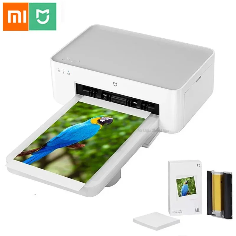 New Xiaomi Mijia Photo Printer 1S Wifi Multifunctional Mini Portable Smart APP Control  Waterproof HD Photo Printer