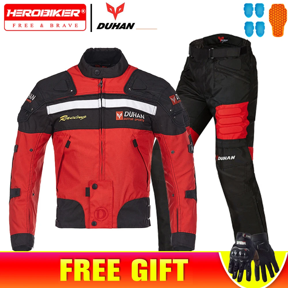 

DUHAN Motorcycle Jackets Men Riding Motocross Enduro Racing Jacket Moto Jacket Windproof Coldproof Motorbike Clothing Protection