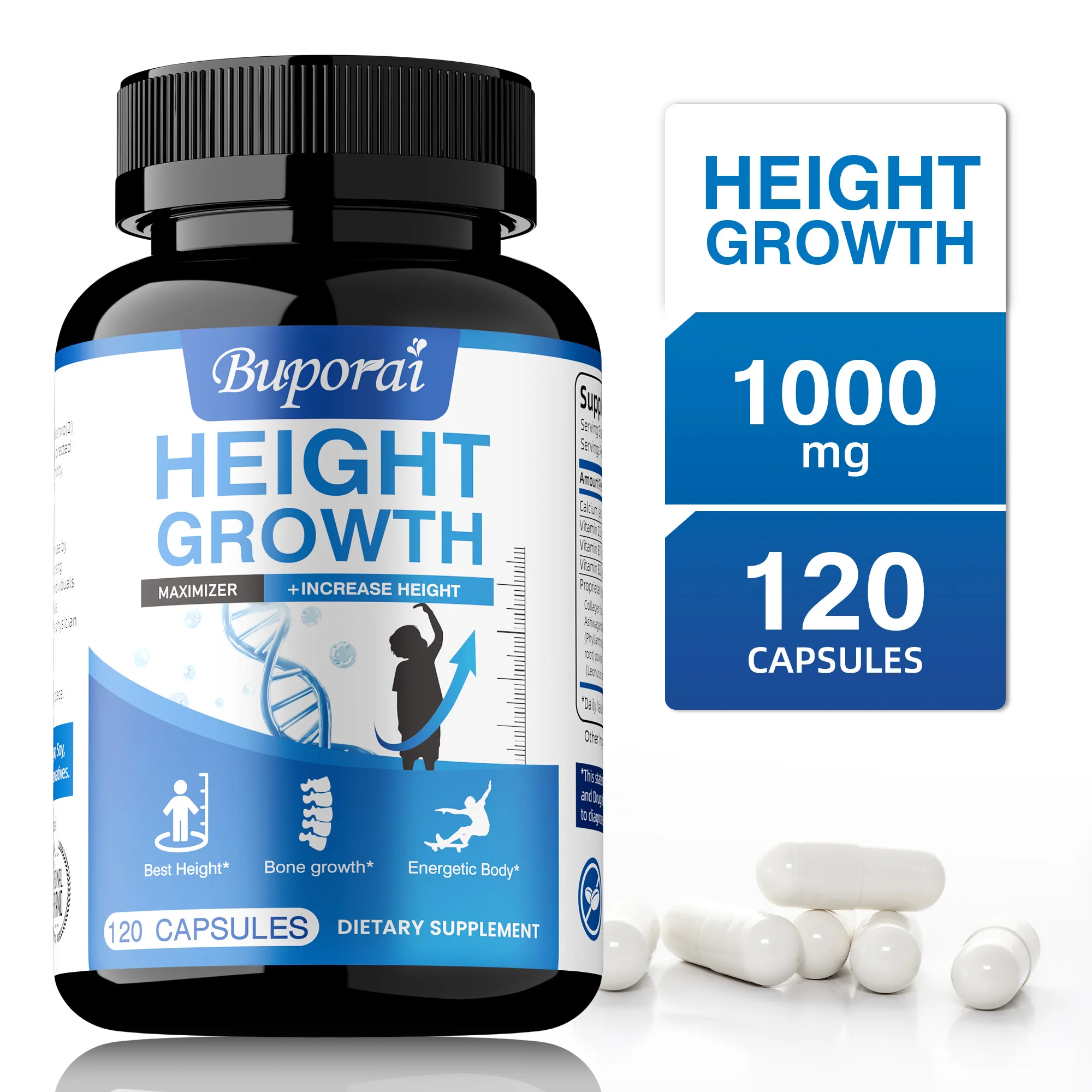 

Высота роста — с витаминами и цинком кальция, помогает естественному росту, способствует росту костей и силу, повышает иммунитет