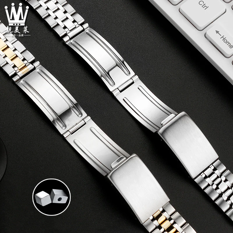 For Tudor Stainless Steel Watch Chain Prince Princess Series Men Women Precision Steel Watch Bracelet  Watchband 19mm 20mm