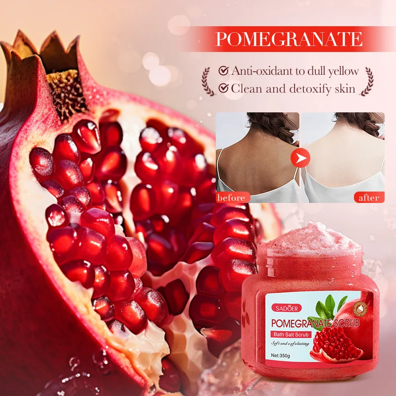 

Pomegranate Exfoliating Body Scrub Purifies Skin Improves Skin Texture