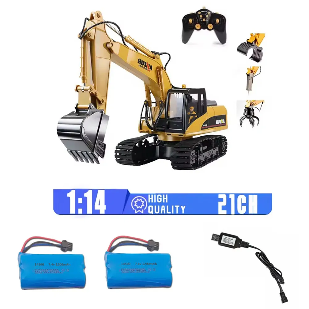 Huina 550HD Rc Excavator Battery 7.4V 1200mAh / Charging Cable For : Huina 550HD Accessories Huina 650 Parts Battery SM-3P Plug