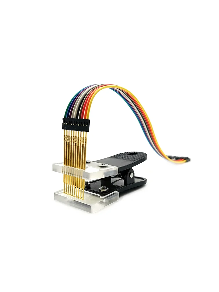 2.0mm Pin Pitch PCB Clamp Fixture Pozłacane Pogo Pins 3P 4P 5P 6P 7P 8P 9P 10P Probe Clip Tool PCB Program Download Debug — 2