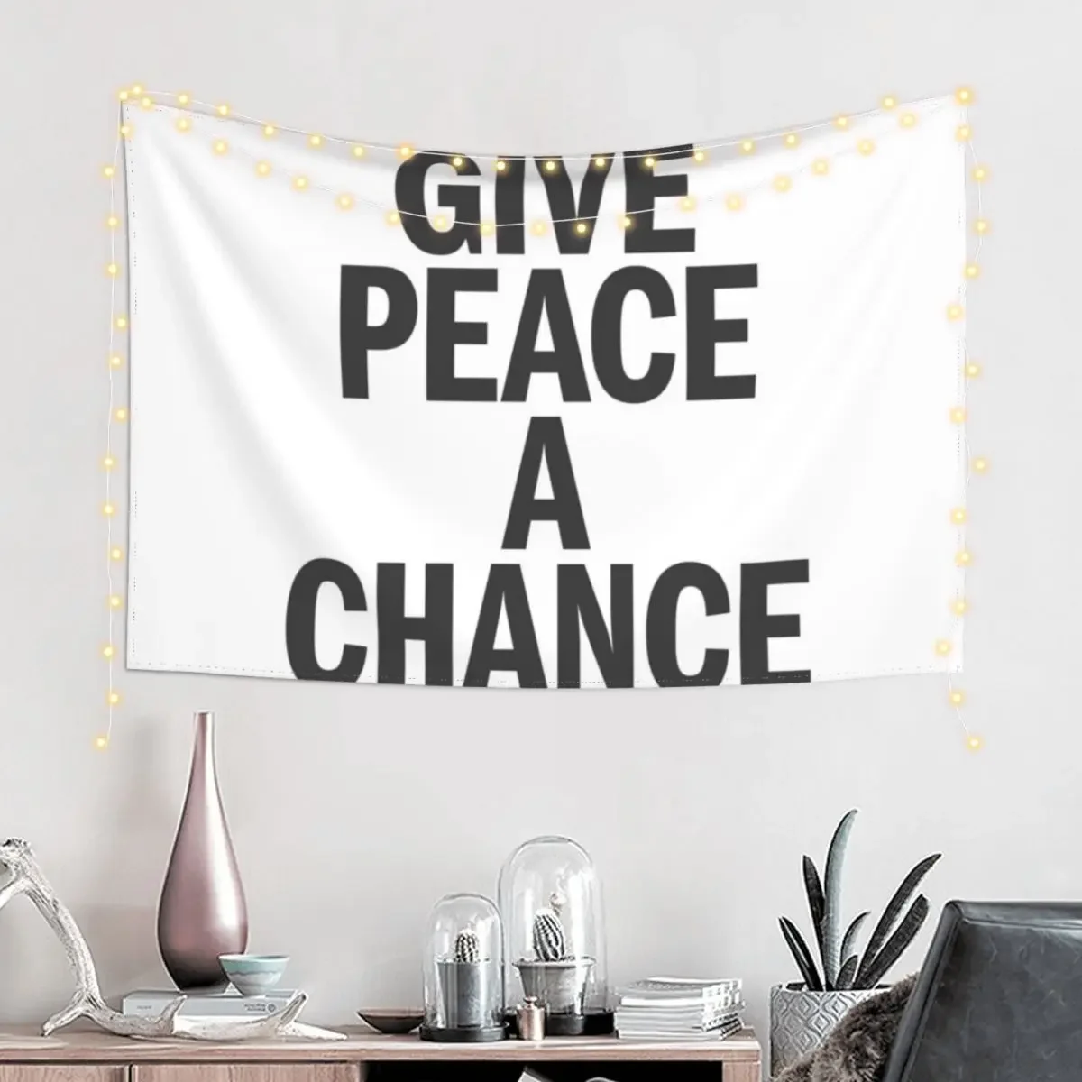 Give Peace A Chance (John Lennon) Tapestry Home Decorations House Decoration Tapestry