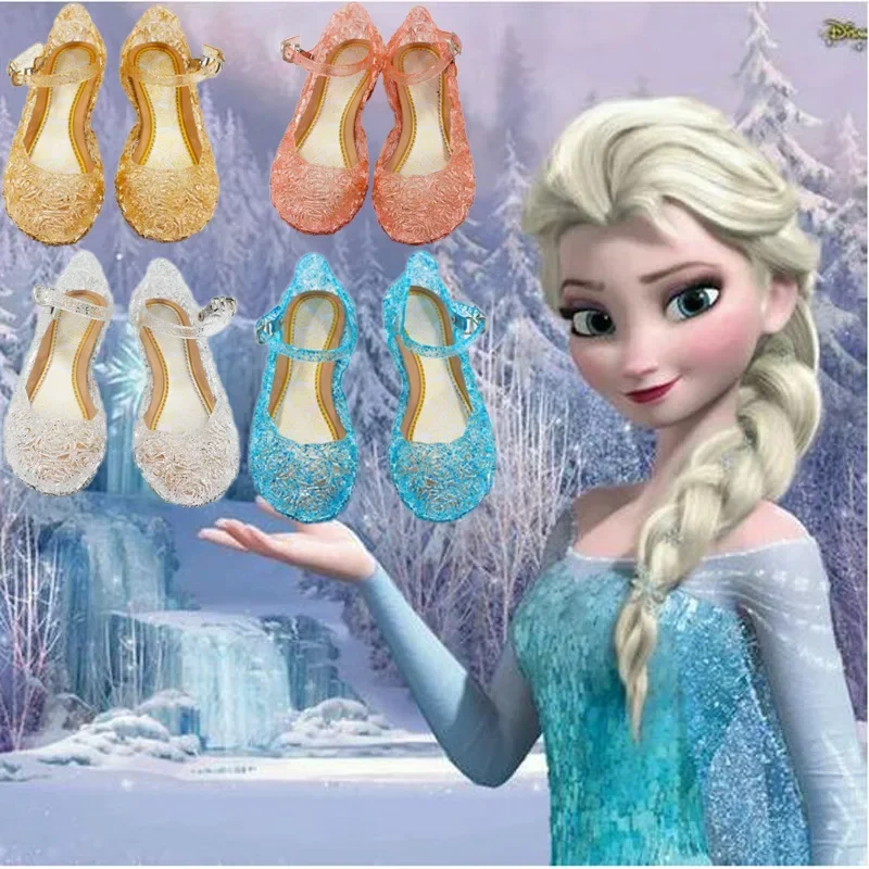 Disney Frozen elsa crystal shoes cenerentola girls princess shoes sandali estivi per bambini