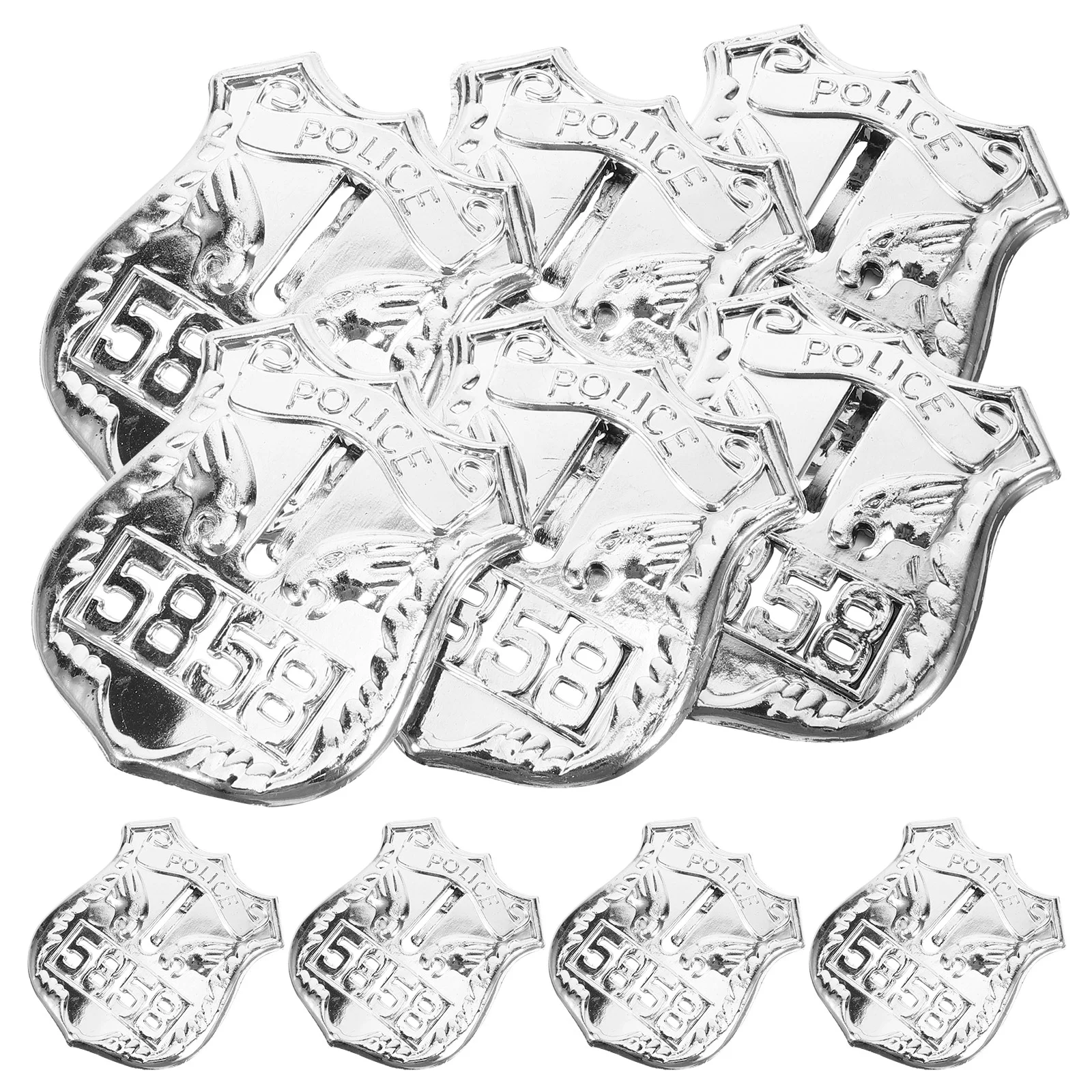 10 stuks detective rollenspel badge speelgoed kleding badges decoratieve politieagent broche kleding pin