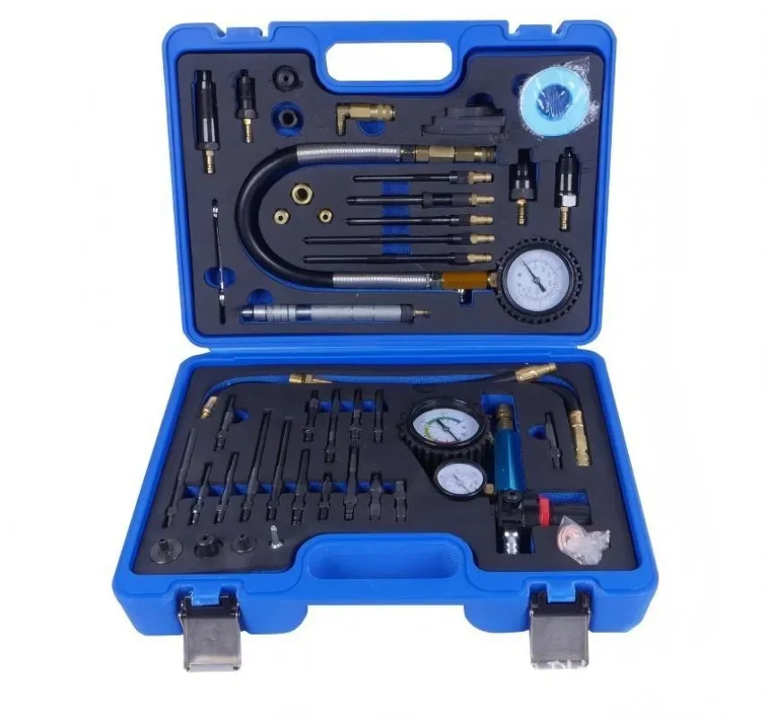 New 46Pcs Auto Repair Tool Set Dual Track Leakage Pressure Tester Carbon Steel Socket Car Diagnostic Tools