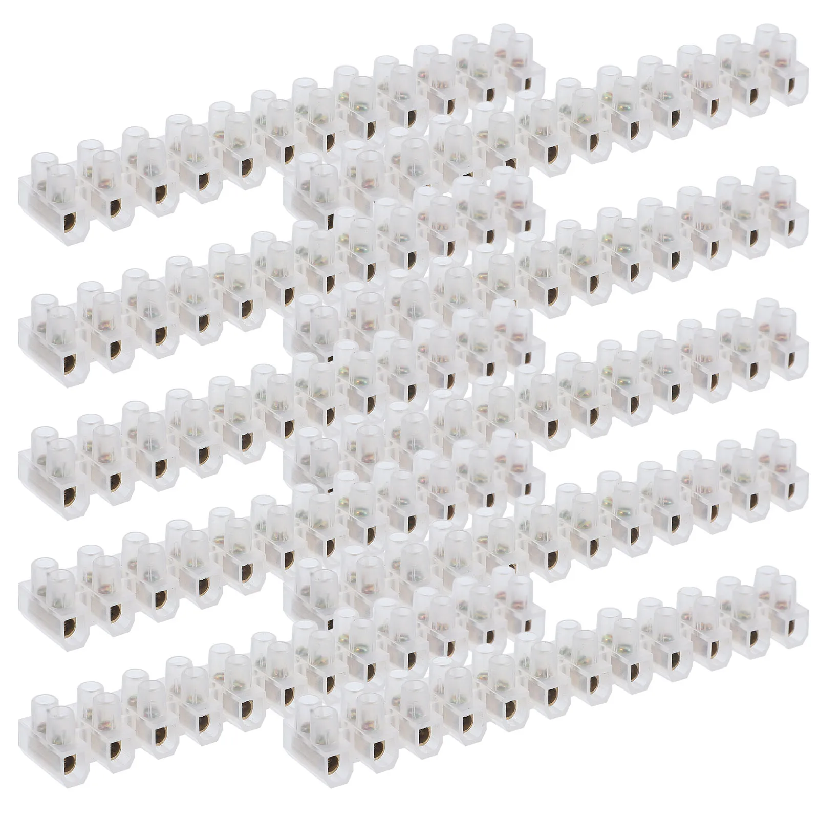 

10pcs U Shaped Terminal Block Screw Cable Wire Connector Strip Flame Retardant PA Nylon Material Speaker Connectors Butt Block
