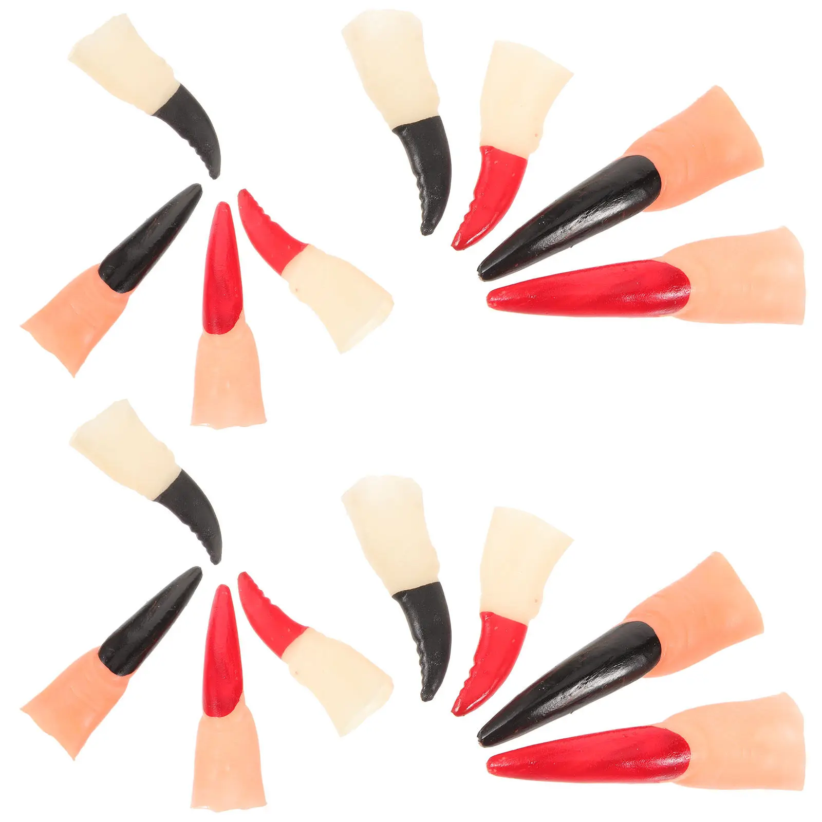 

Набор из 40 пугающих длинных накладных ногтей для Хэллоуина: аксессуары для костюмов ведьмы, реквизит для косплея, розыгрышей и вечеринок, товары для костюмированных вечеринок в стиле хоррор