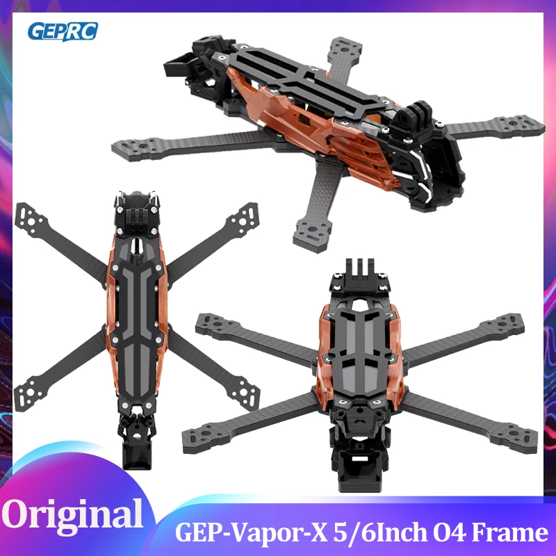 

GEPRC GEP-Vapor-X Рама Подходит Vapor-X O4 5 6-дюймовый дрон из углеродного волокна RC FPV Квадрокоптер Вертолет Запасные аксессуары Часть