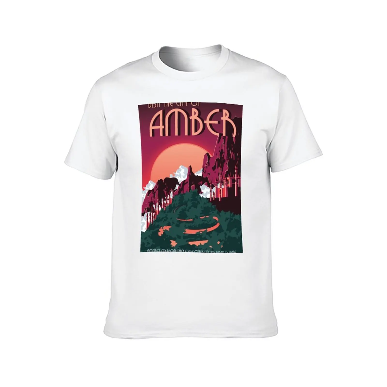Chronicles of Amber Vintage Travel Poster T-Shirt t shirt custom print printed t shirts for man T-Shirt