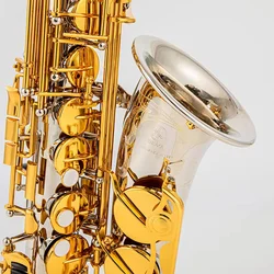 Made in Japan 200 Alto Saxophone Nickel Plated Gold Key Professional Sax Mouthpiece With Case and Accessories