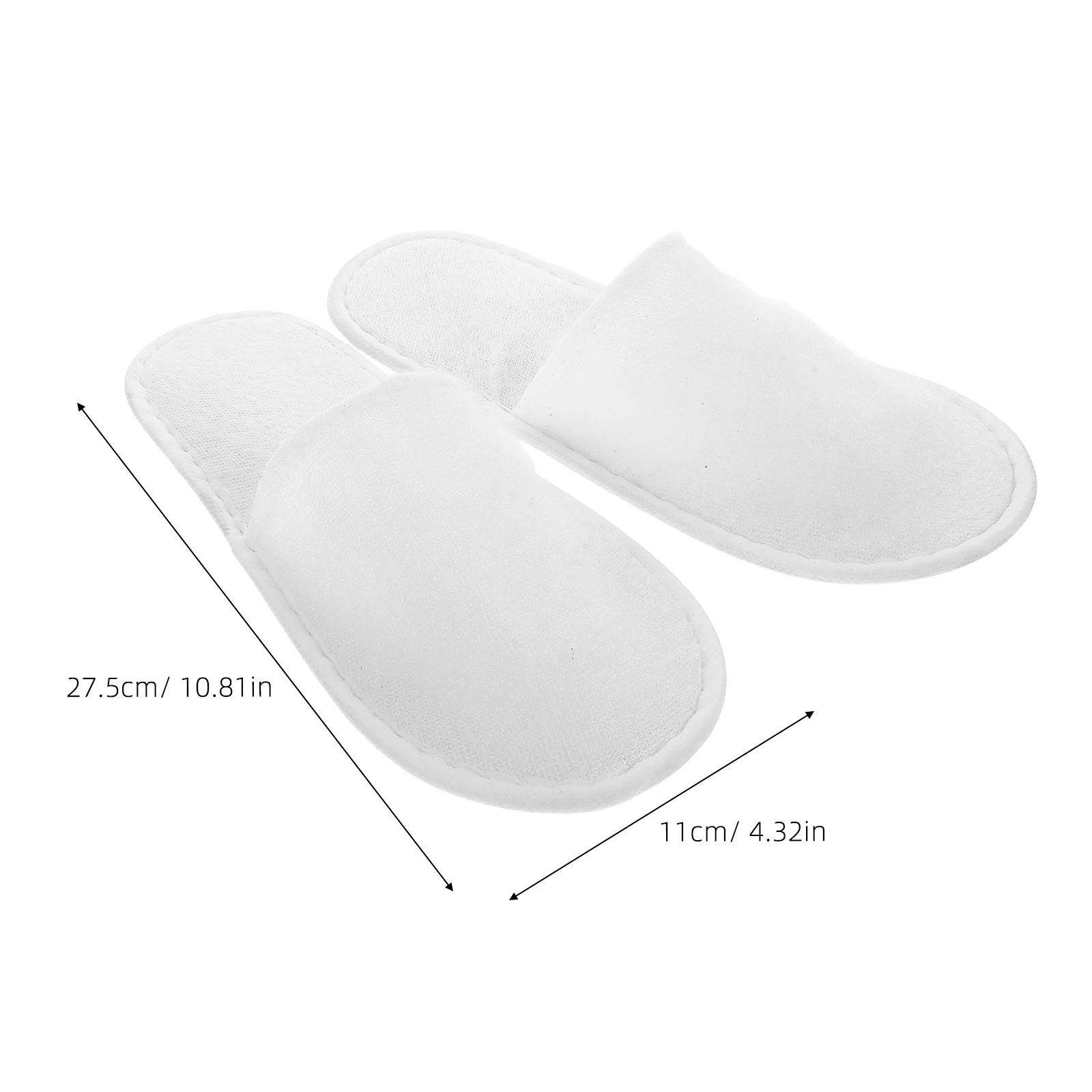 Pantofole usa e getta da 10 paia per gli ospiti Pantofole usa e getta per ospiti morbide e chiuse per hotel, spa, viaggi, leggere e antiscivolo