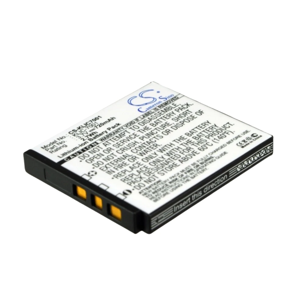 Akumulator litowo-jonowy do aparatu DXG,Winait,Phisung,Polaroid,Hitachi,Jenoptik,Ordro,BenQ,Benq,Pamiel,Rich,OUCCA,Praktica,3.7v,720mAh