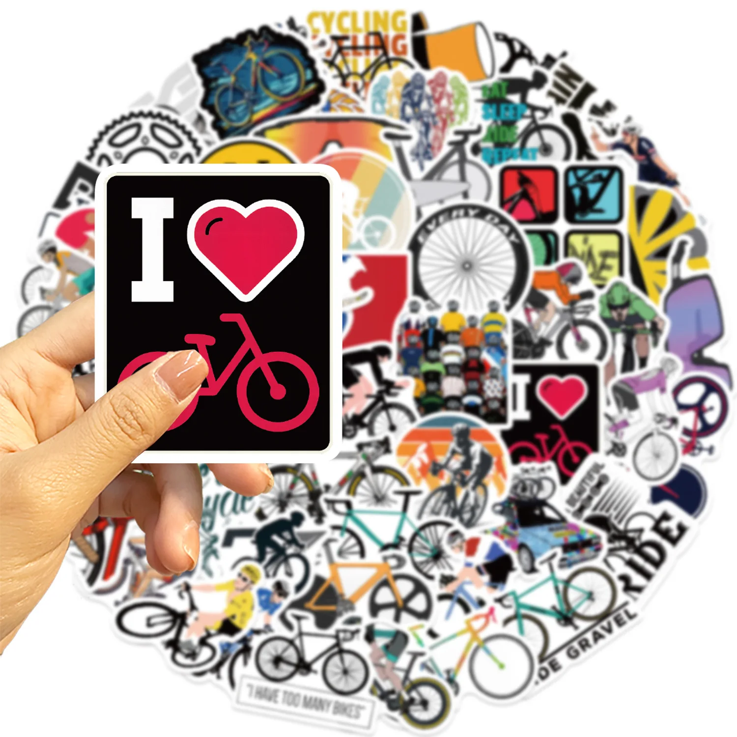 50 pegatinas impermeables para - Cycling Gear Material reseña y precio