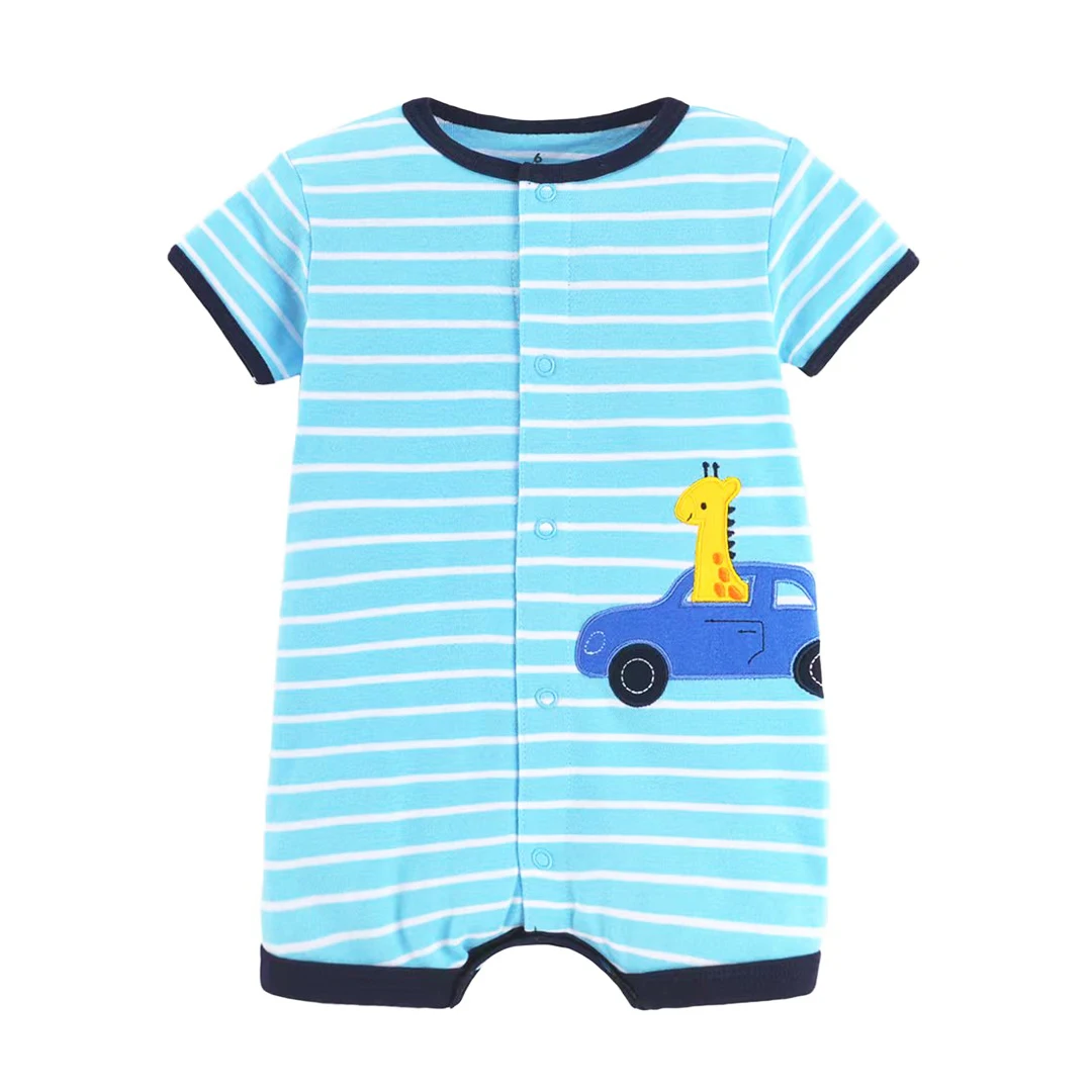 2023 Baby Boys Rompers Summer Baby Girl Clothes Kids Short Sleeve Clothing 100% Cotton Newborn Rompers Infant Jumpsuits 0-24M