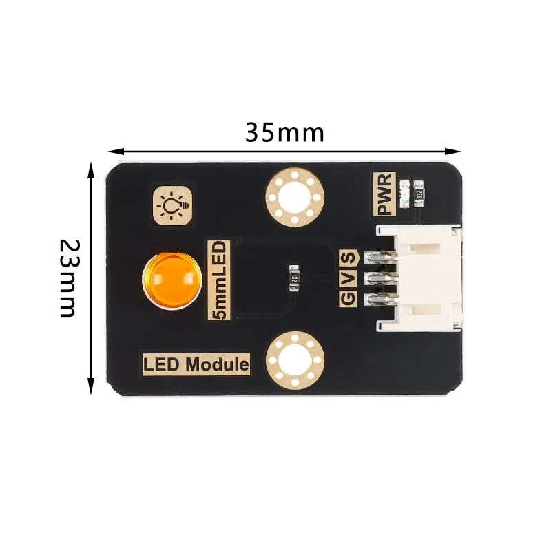 1 قطعة وحدة LED 5mmLED وحدة مصباح التحكم منخفض المستوى PH2.0-3pin واجهة جديدة في المخزون