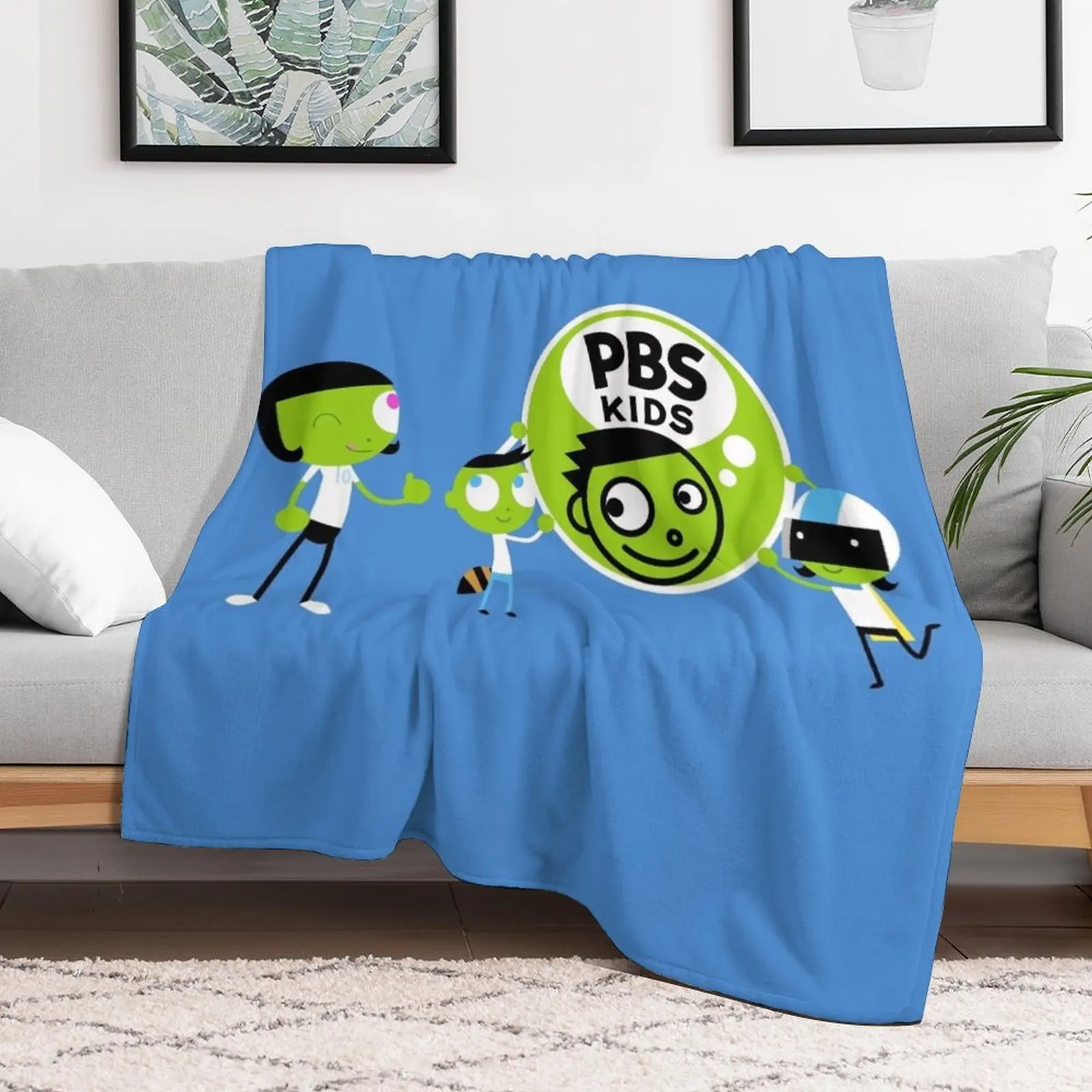 royal PBS Kids 2 gifted Throw Blanket Travel Size Cozy Blanket for Plane Train
